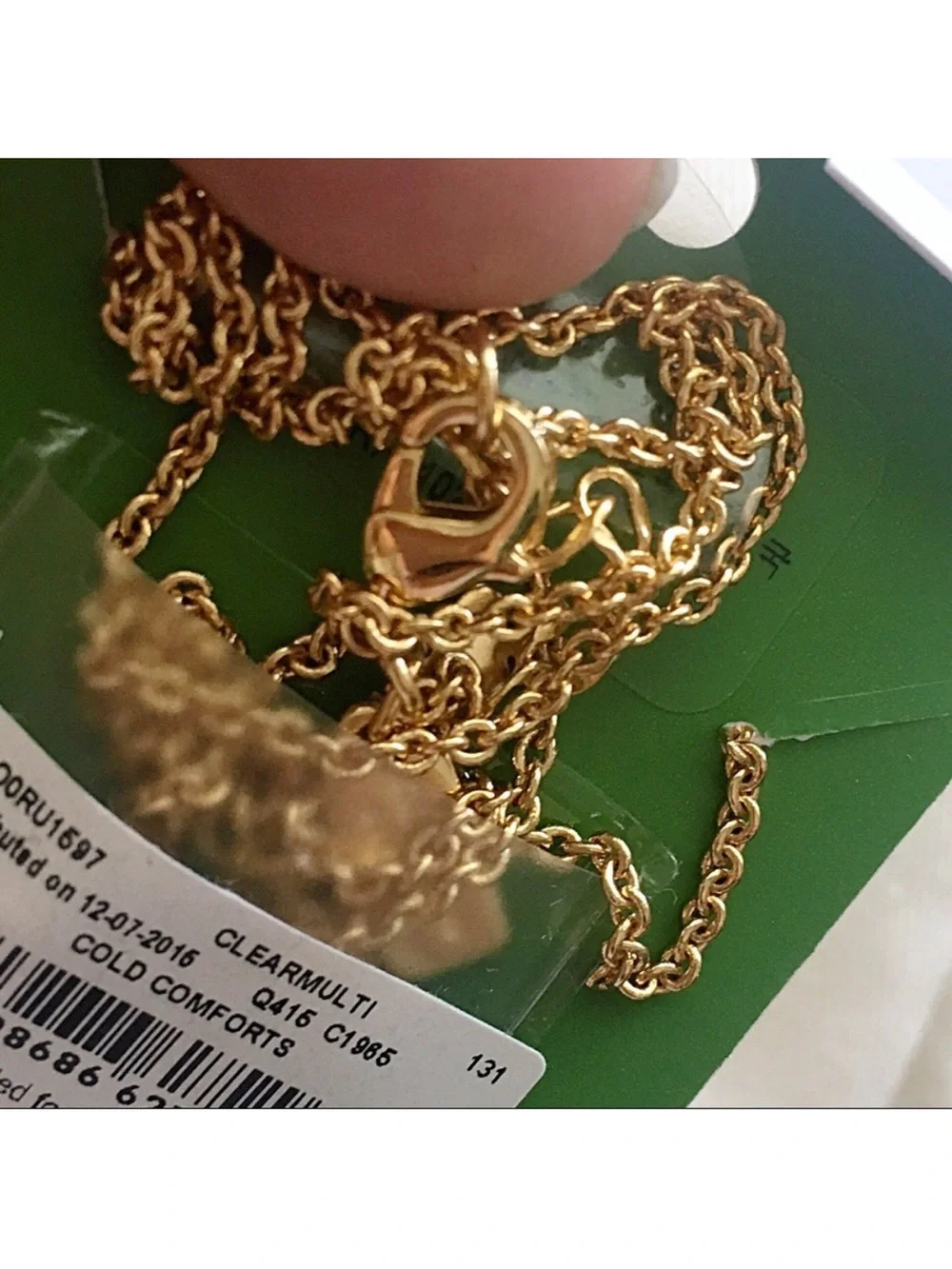 Kate Spade Cold Comforts Gold Crystal Polar Bear Pendant Necklace